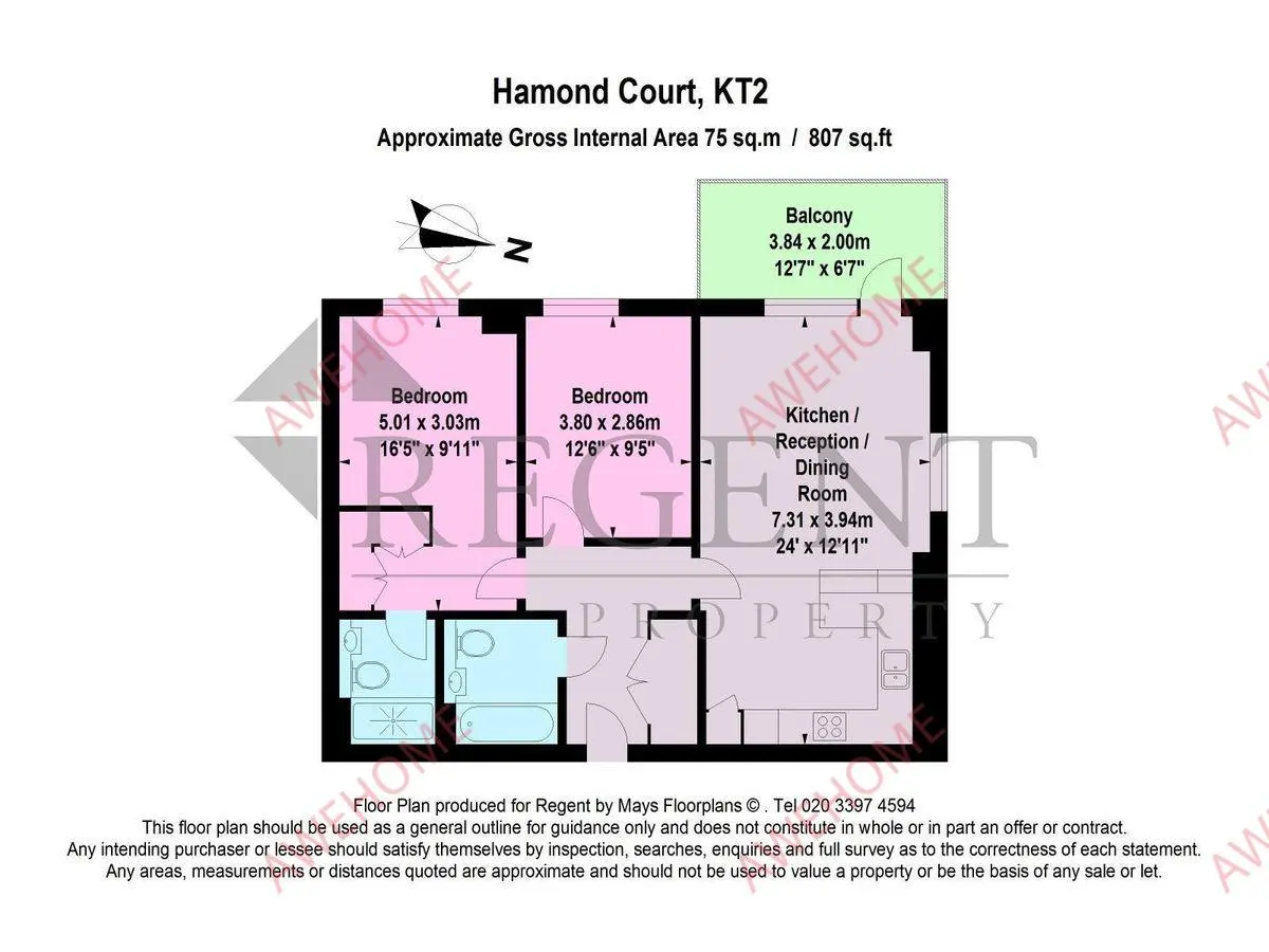 倫敦租房Hamond Court 2B