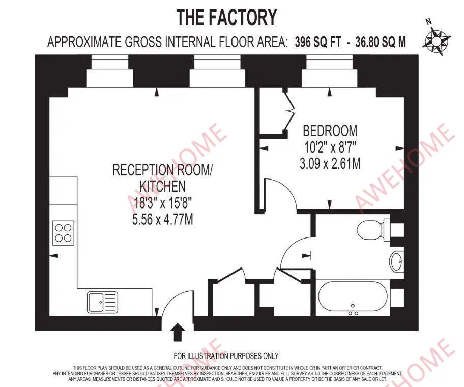 倫敦租房The Factory 1B