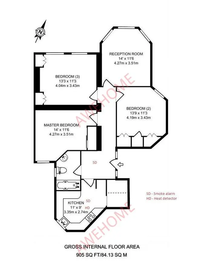 倫敦租房Leighton Mansions 3B