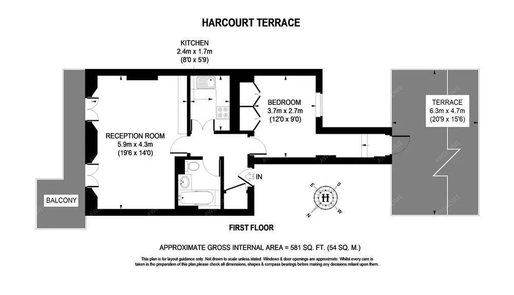 倫敦租房Harcourt Terrace 1B