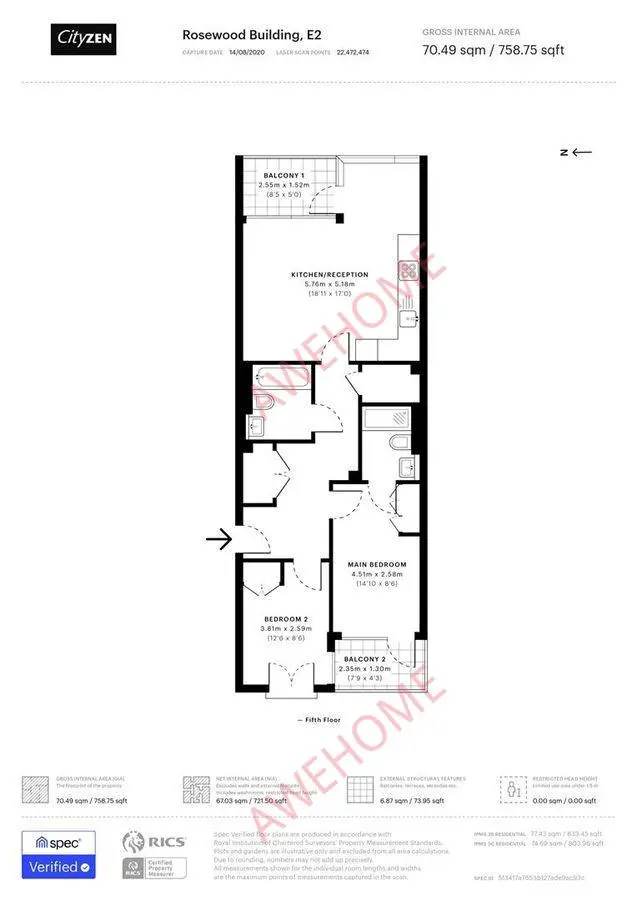 倫敦租房Rosewood Building 2B