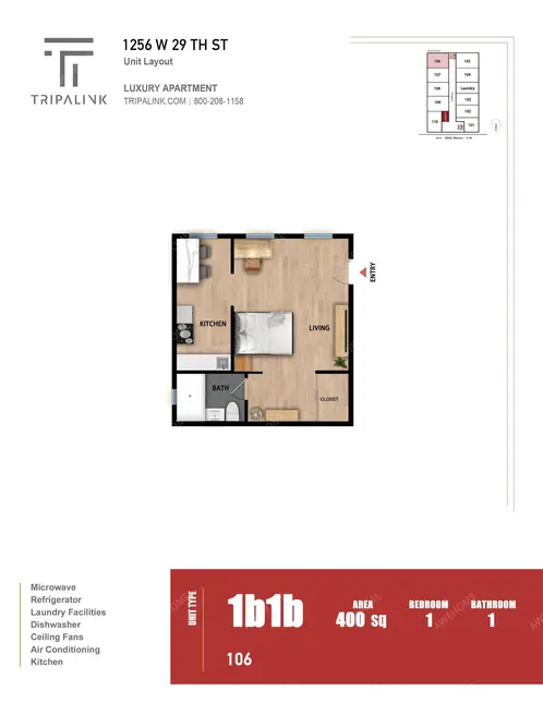 洛杉磯租房1256 W 29th St