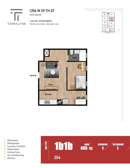 洛杉磯租房1256 W 29th St