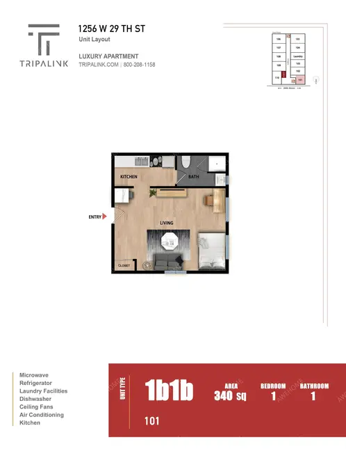 洛杉磯租房1256 W 29th St