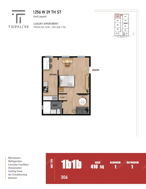 洛杉磯租房1256 W 29th St