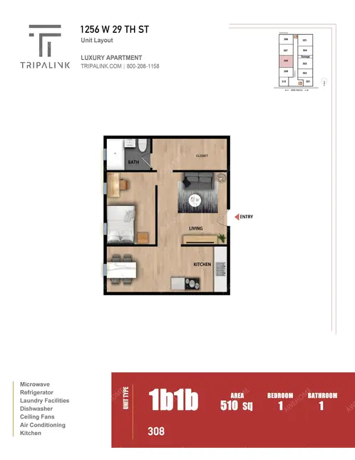 洛杉磯租房1256 W 29th St