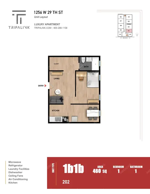 洛杉磯租房1256 W 29th St