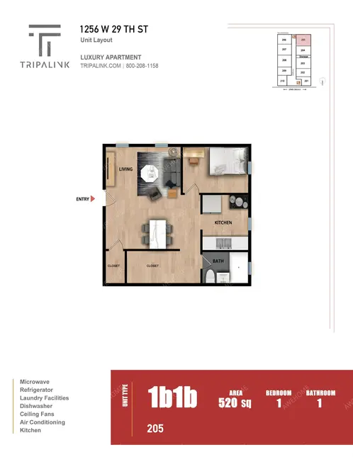 洛杉磯租房1256 W 29th St