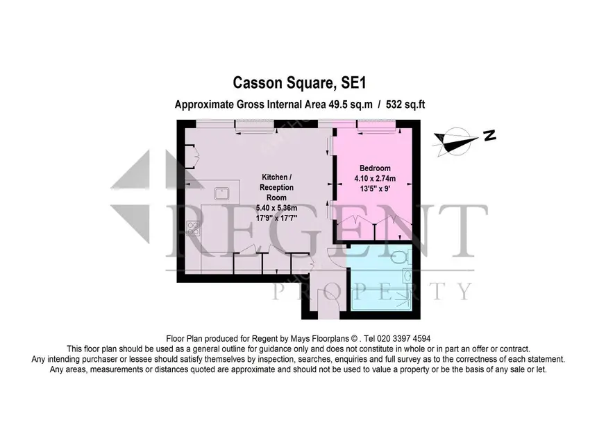 倫敦租房Casson Square 1B