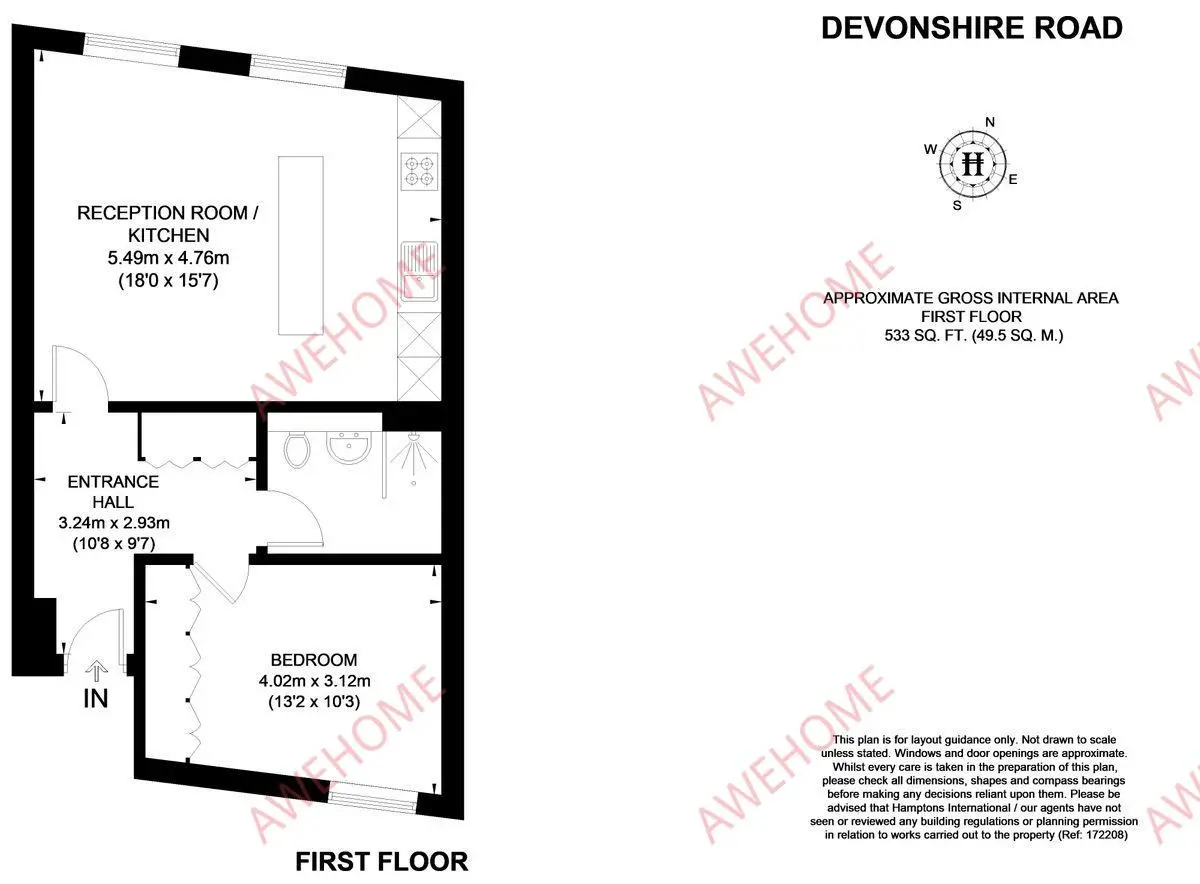 倫敦租房Devonshire Road 1B
