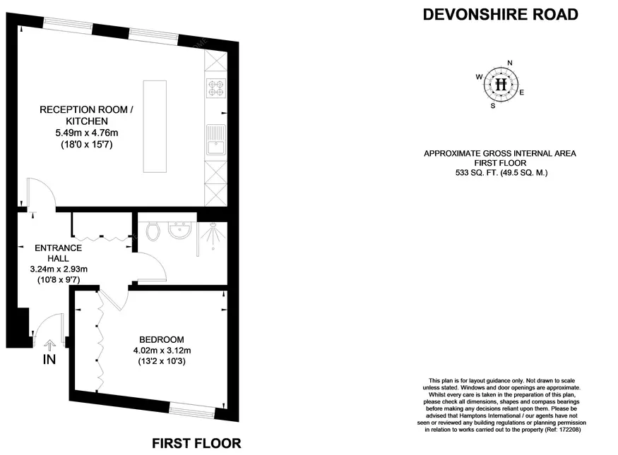 倫敦租房Devonshire Road 1B