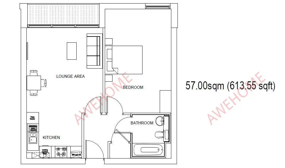 倫敦租房Denison House 1B