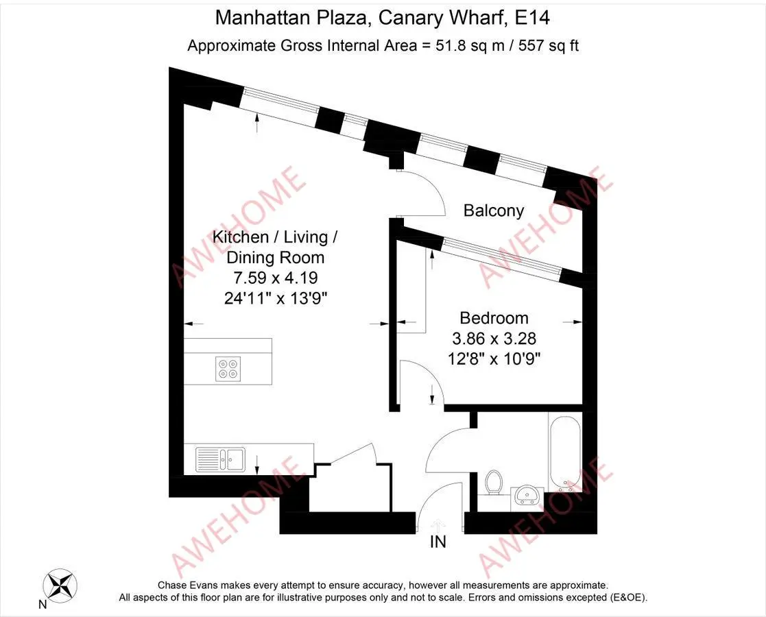 倫敦租房Williamsburg Plaza 1B