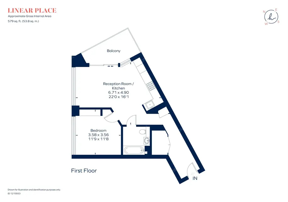 倫敦租房Linear Place 1B