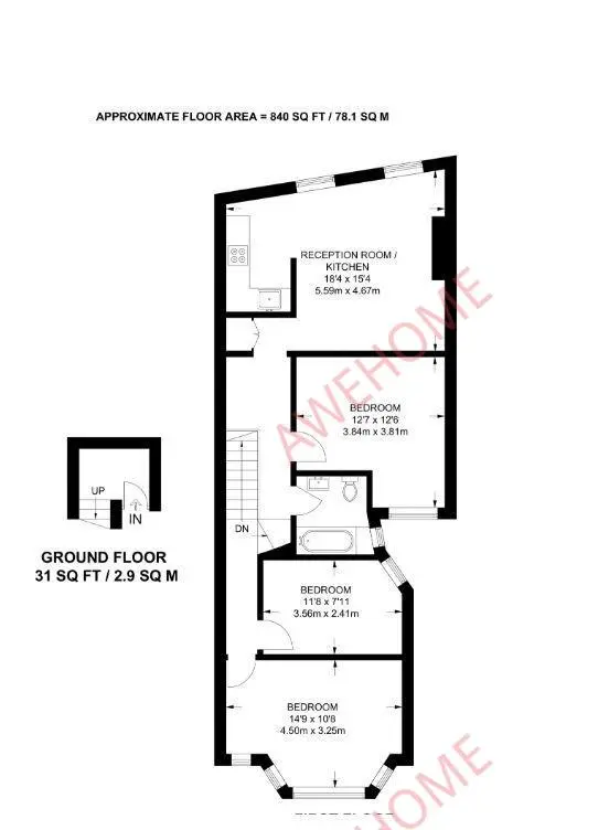 倫敦租房Fairfield Gardens 3B