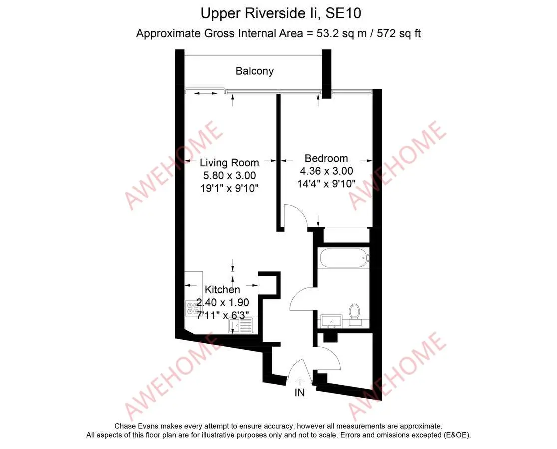 倫敦租房No 1 Upper Riverside 1B