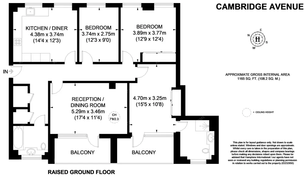 倫敦租房Cambridge Avenue NW6 3B