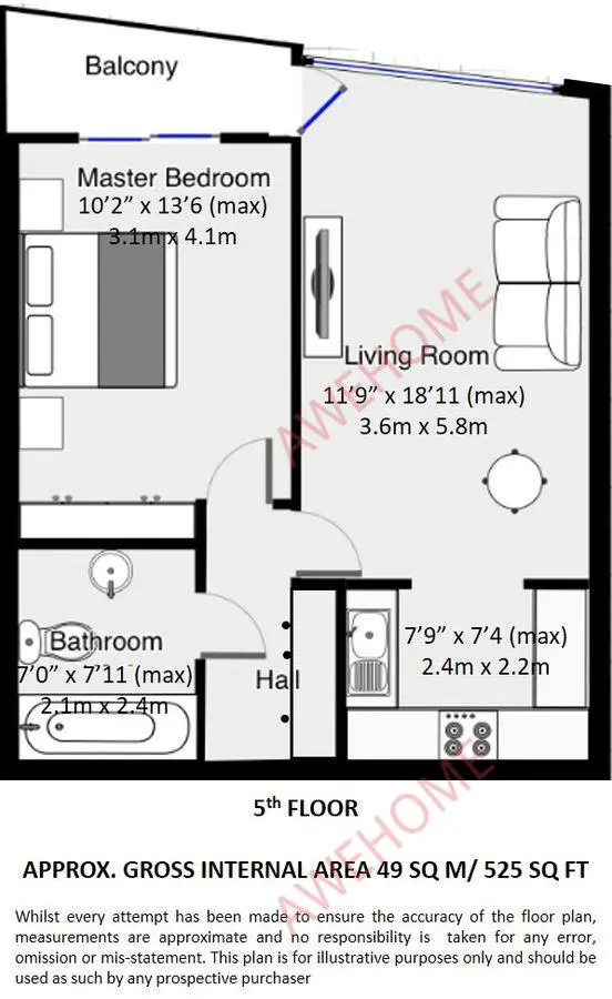 倫敦租房New Providence Wharf 1B