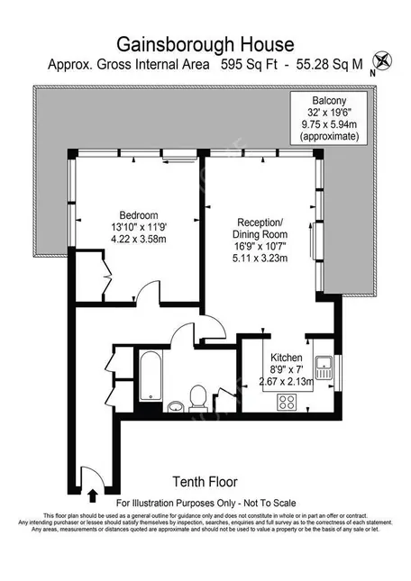 倫敦租房Gainsborough House 1B