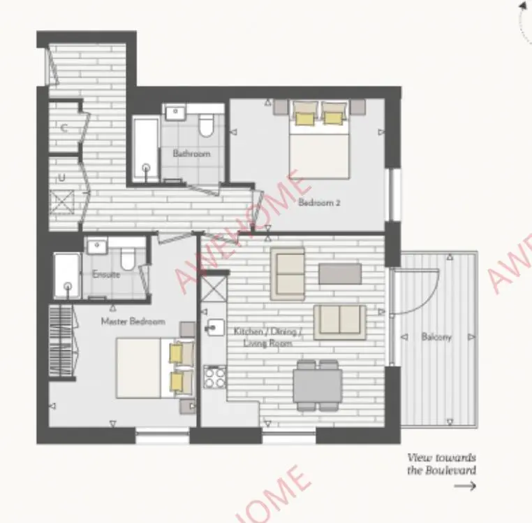 倫敦租房Lavey House 2B