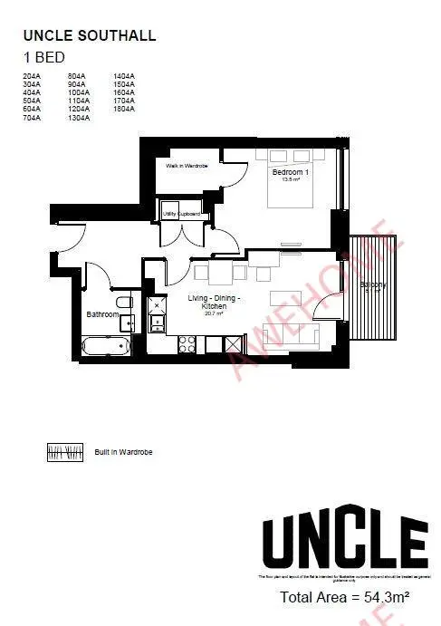 倫敦租房UNCLE Southall 1B