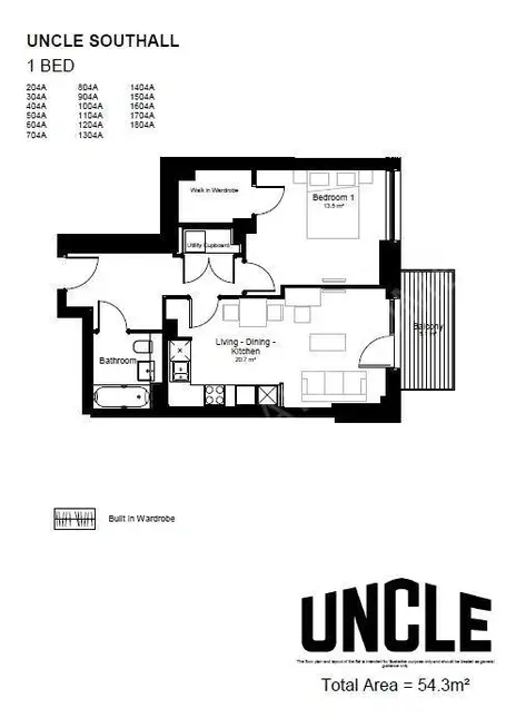 倫敦租房UNCLE Southall 1B