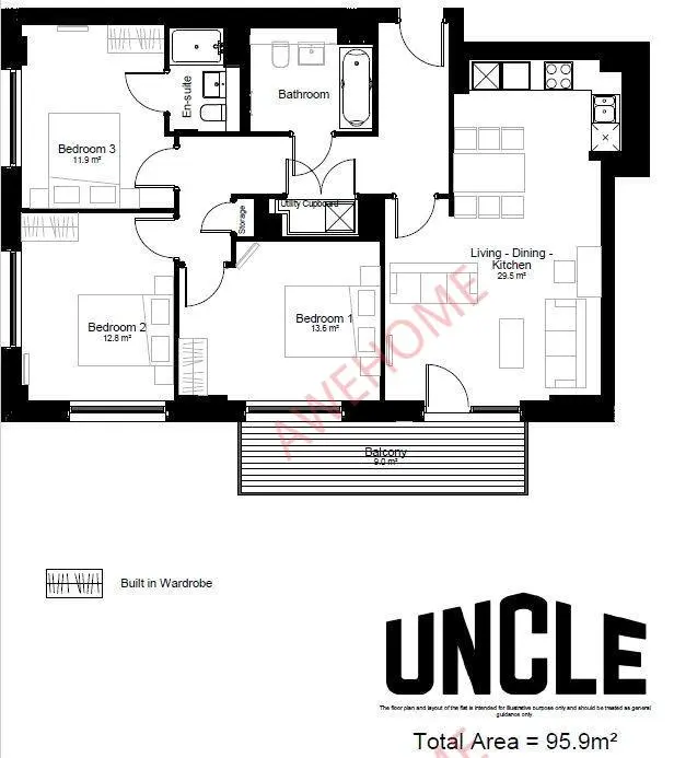 倫敦租房UNCLE Southall 3B