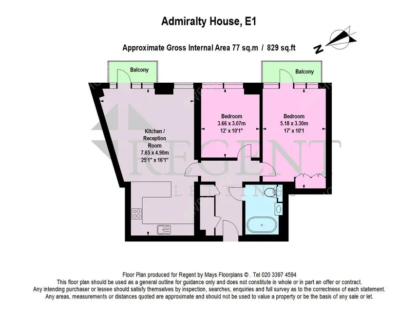 倫敦租房Admiralty House 2B