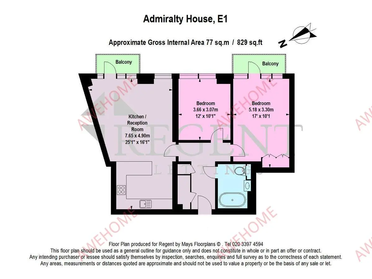 倫敦租房Admiralty House 2B