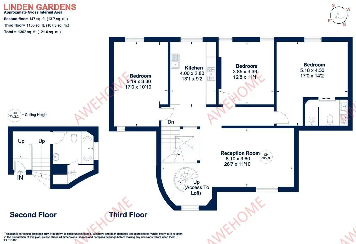 倫敦租房Linden Gardens 3B