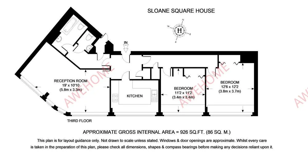 倫敦租房Holbein Place 2B