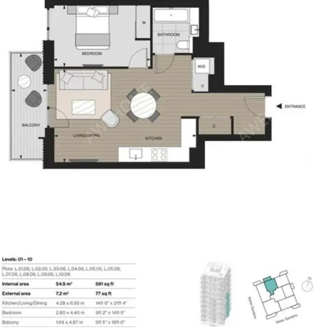 倫敦租房Cascade Apartments 1B