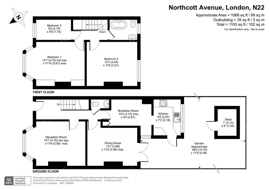 倫敦租房Northcott Avenue 3B