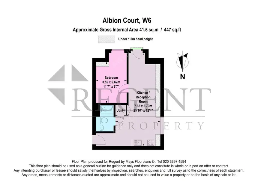 倫敦租房Albion Court 1B