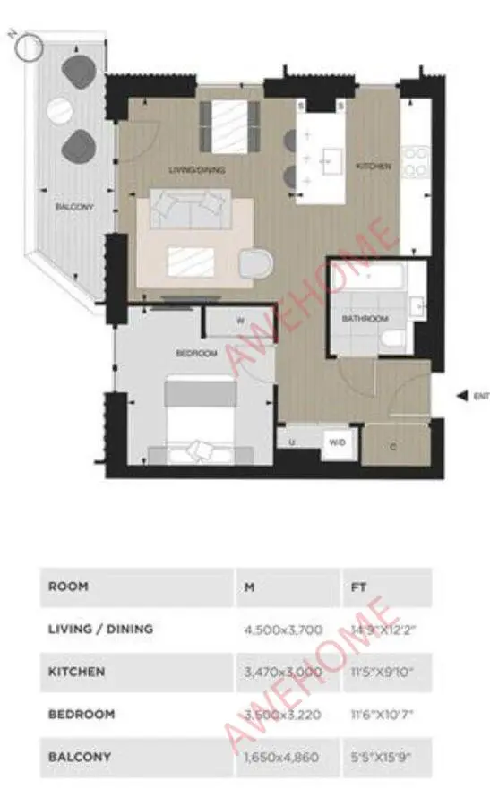 倫敦租房Cascade Apartments 1B