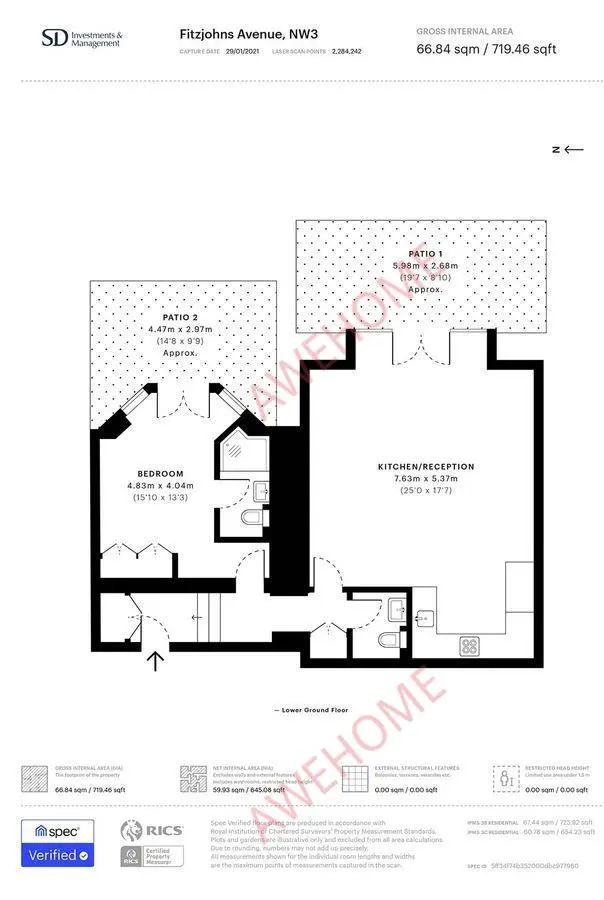 倫敦租房Fitzjohns Avenue 1B