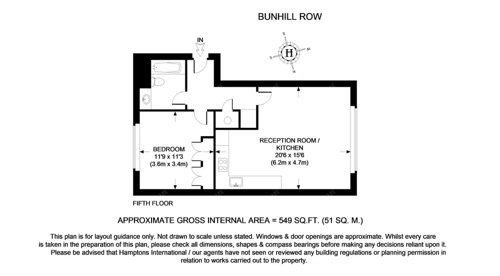 倫敦租房Bunhill Row 1B