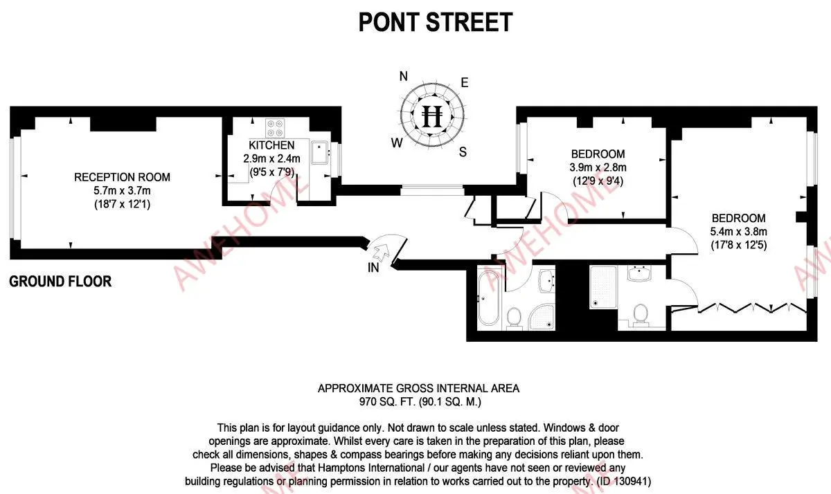 倫敦租房Pont Street 2B