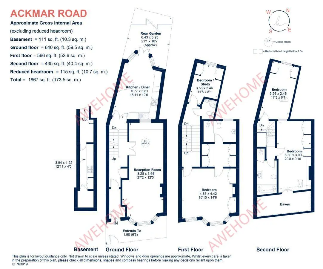 倫敦租房Ackmar Road 4B