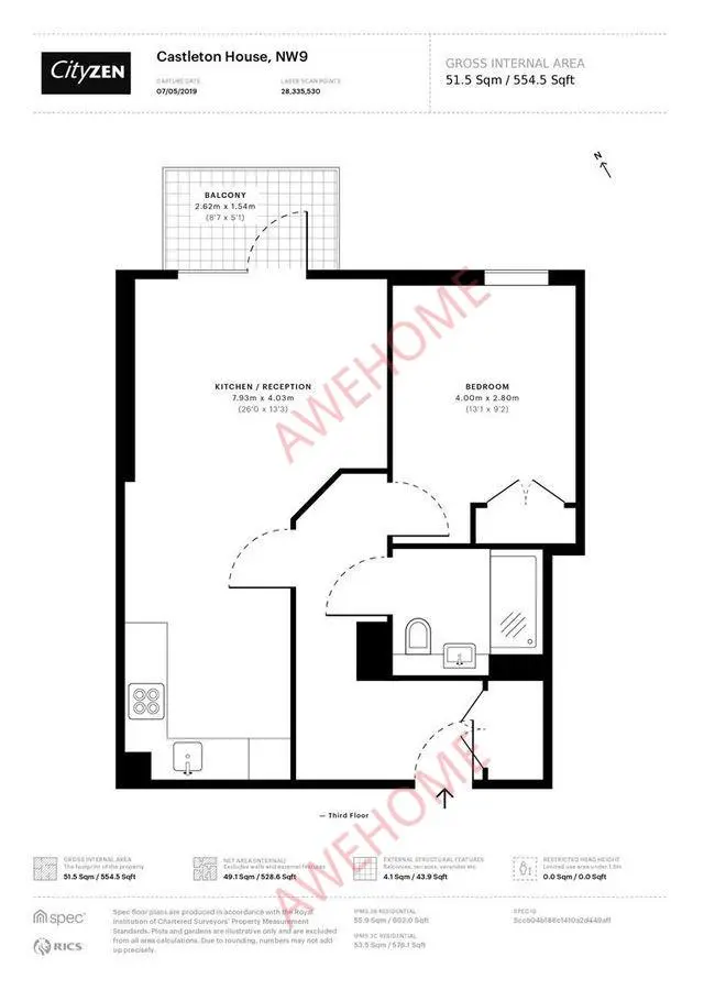 倫敦租房Castleton House 1B