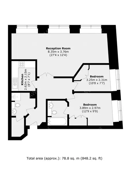 倫敦租房Whitehouse Apartments 2B