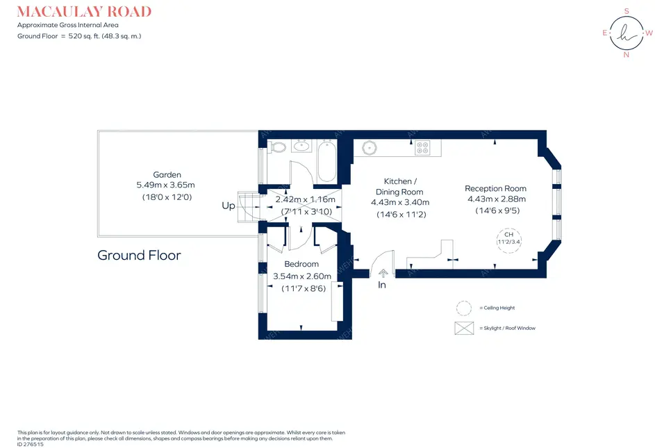 倫敦租房Macaulay Road SW4 1B