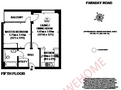 倫敦租房Faraday Road 1B