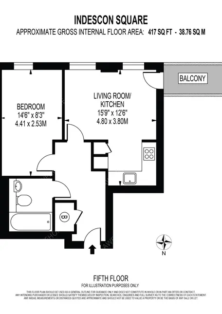 倫敦租房Indescon Square 1B
