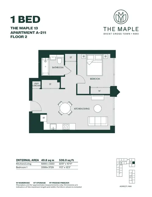 倫敦租房The Maple 1B