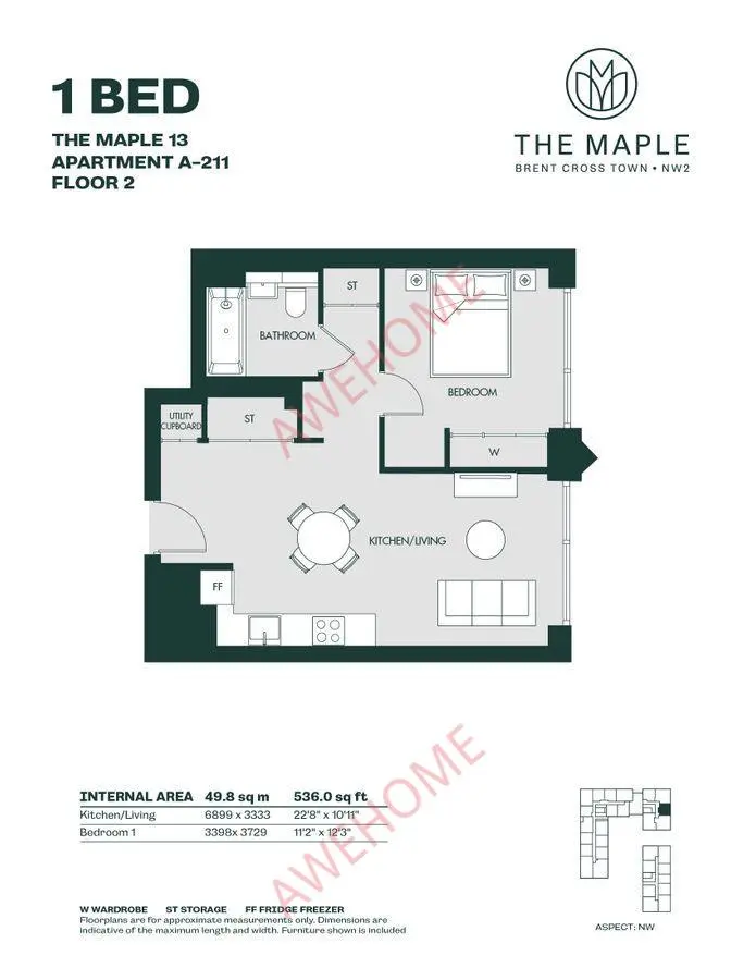 倫敦租房The Maple 1B