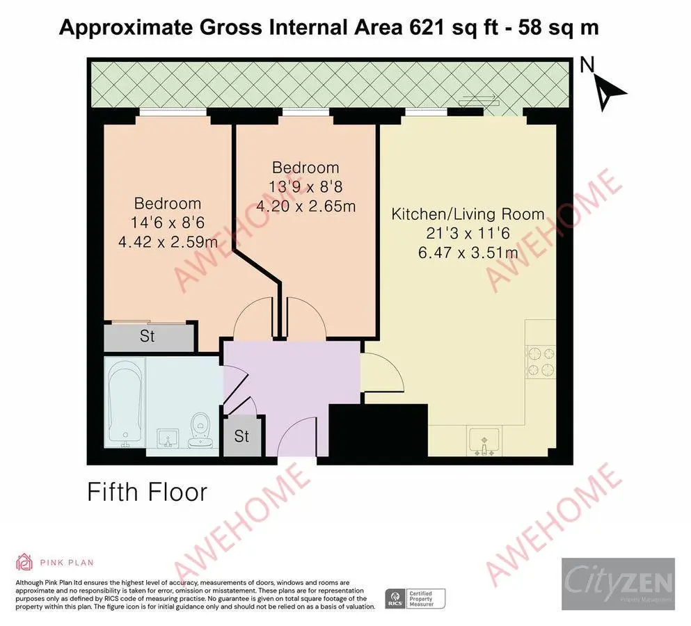 倫敦租房The Cubix Apartments 2B