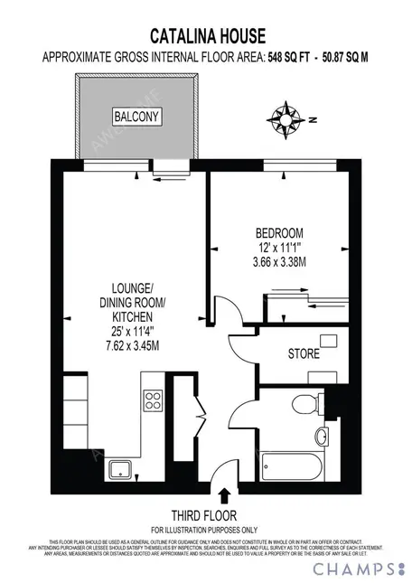 倫敦租房Catalina House 1B