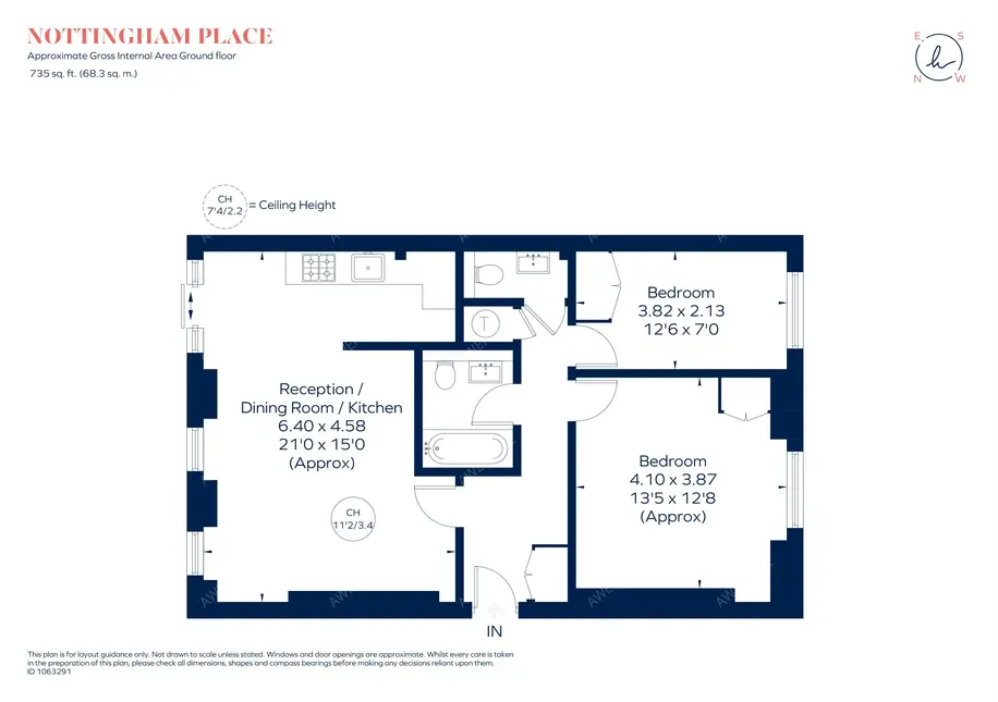 倫敦租房Nottingham Place 2B