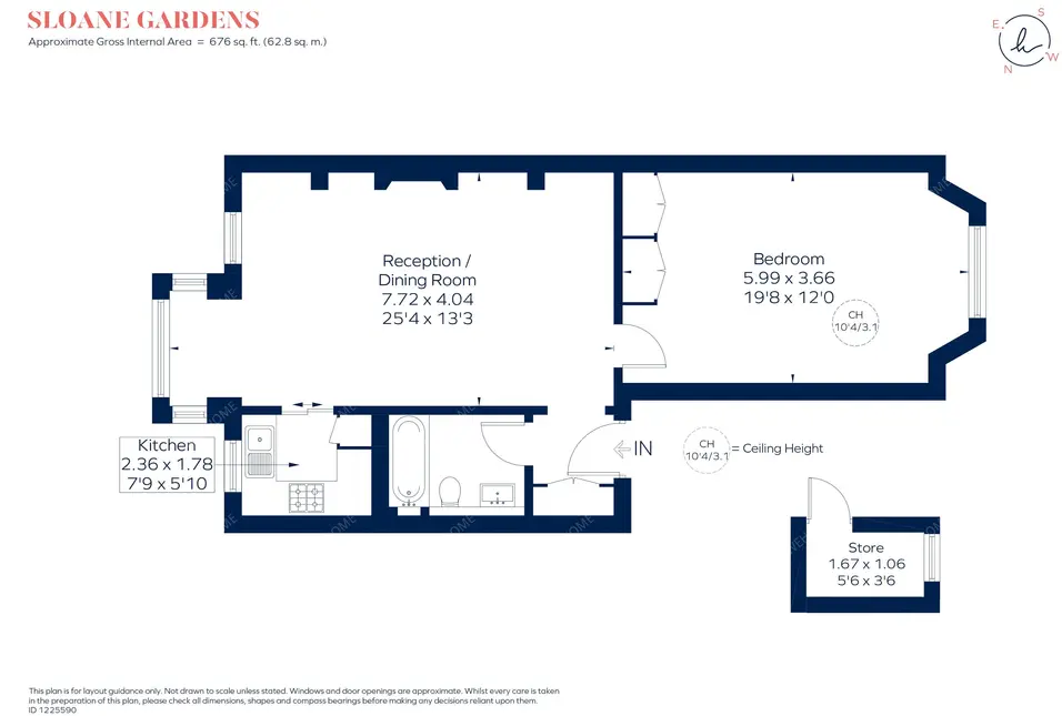倫敦租房Sloane Gardens 1B
